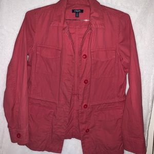 Chaps, pink light jacket